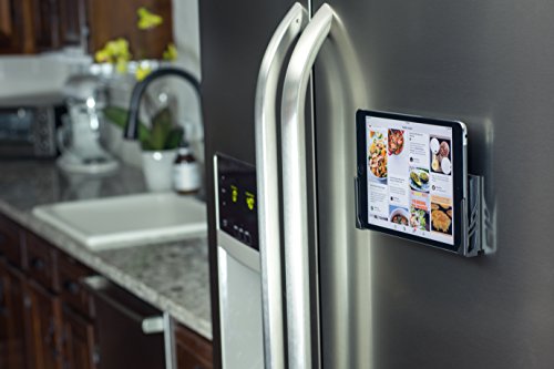 Supporto da parete Koala 2.0; Dock universale, che non procura danni, per Smartphone, Tablet, eReader, di Dockem; per iPad 1, 2, 3, 4, Air, Mini, iPad Pro, Samsung Galaxy Tab/Note, Microsoft Surface (Nero)