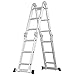 Produktbild 6 in 1 Multifunktionsleiter 3,6m Aluleiter Vielzweckleiter Arbeitsgerüst Gelenkleiter