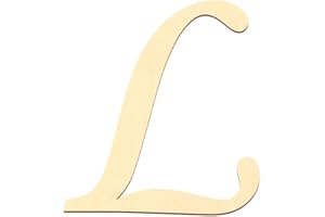 Bütic GmbH Sperrholz Buchstaben - MT5-20 - Wunschtext/Schriftzug mit Größenauswahl - Pappel 3mm, Größe:5cm, Buchstaben:großes L