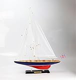 maqueta velero copa america  Bitacora Endeavour 54X39 Velero Maqueta Náutica Modelismo