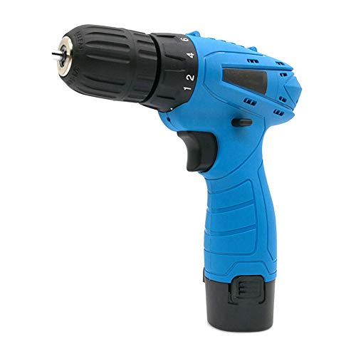 Preisvergleich Produktbild ACBAZEFA Wiederaufladbare Handbohrmaschine Multifunktions Haushalt Lithium Drill Gun Elektroschrauber Elektroschrauber,Blue