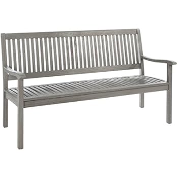 Amazon.de: Gartenbank Sitzbank 3er - Bank 150cm teakbraun Polywood