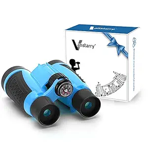 Vanstarry Kids Binoculars, 5X30 Optical Lens - Compact High Resolution Kids Binoculars for Kids Camping, Hiking, Bird Watching and Outdoor Exploring - Including Compass