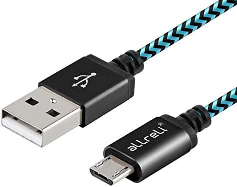 3.3ft/1M [Heavy Duty Series] Micro USB Charging &amp; Sync Data Cable with Nylon Braided Design for Samsung Galaxy S7 / S6 Edge / S4 / S3 / S2, Note 5 / 4 / 3 / 2, HTC One M9 / M8, Nexus 7 / 9 / 10, LG G4, Moto G / X, Nokia Lumia and More - Black