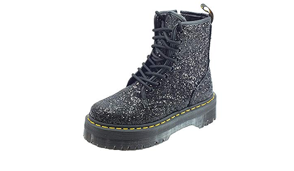 Dr. Martens Anfibio Jadon Chunky Glitter Black : Amazon.it: Scarpe e borse