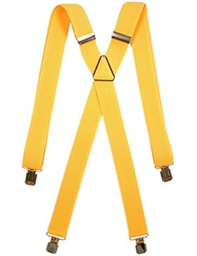 Kinder 5-12 Jahre Unifarben Hosenträger mit 4 Clips, Klassiker Design - 3cm