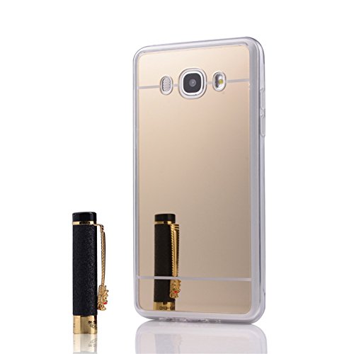 LXHGrowH Funda Samsung Galaxy J5 2016 Ultra Delgada Carcasa con Espejo para Samsung Galaxy J5 2016 J510FN Cover Silicona TPU Protectora Oro reviews LXHGrowH Funda Samsung Galaxy J5 2016 Ultra Delgada Carcasa con Espejo para Samsung Galaxy J5 2016 J510FN Cover Silicona TPU Protectora Oro