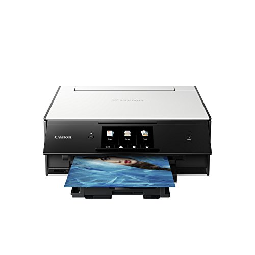 Canon Pixma TS9050 Inalámbrica - Impresora multifunción (inyección de tinta, WiFi, WiFi Direct y Access Point Mode, 15 ipm y 10 ipm, color), blanco