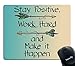 Produktbild Drempad Gaming Mauspads Custom, Gaming Mouse Pad,Stay Positive Work Hard and Make It Happen Motivational Sign Inspirational Quote Mouse Pad Motivational Quotes for Work
