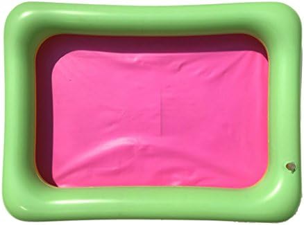 ZLFT Kids Indoor PVC Inflatable Castle Sand Box Sandbox Tray Table Fun Play Toys Random Color