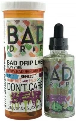 Bad Drip : Dont Care Bear Fruit Dessert 60ml E-liquid Vape Genuine Eliquid Juice Flavour E Liquid Amazing Range Hot Seller Shisha e cigarette Liquid Clown