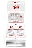 20 x Pre-Moistened Screen Wipes for Camera Lens Reading Glasses Phone iPhone iPad Computer Tablet LED Screens by 2B
