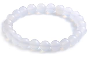 JOYASMINERALES Joyas Minerales Bracelet en Pierres Naturelles 100% Authentiques - Perles Élastiques - Confort et Élégance | Fil Coréen et Écrin à Bijou Inclus