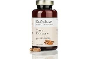 ‎DR. OLDHAVER ETHNOEUBIOTICALS Dr. Oldhaver Zimt-Kapseln, Hochdosiert (180 Kapseln) – Zimtextrakt Pulver mit Vitamin C - Spitzenqualität - für den Energiestoffwechsel