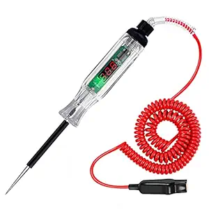 AWBLIN Automotive Test Light Digital LED Circuit Tester, DC 2.6V-32V Auto Electric Tester Light Tool with Voltmeter and Probe for Checking Vehicle Car Truck Motorcycle Boat Fuses and Battery Voltage