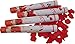 Produktbild GW Handels UG 8 x Konfettikanone 40 cm Rote Rosenblätter Party Popper Konfetti-Shooter Konfettiregen für Hochzeit, Party, Silvester Partykanonen