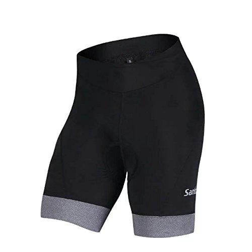 Santic Frauen 3D Gepolstert Radfahren Shorts Fahrrad kurz