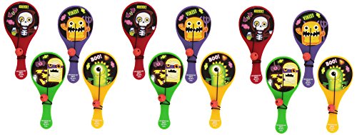 Amscan 11.4 x 5,3 cm Boo Crew Monsters 12-paddle Ball für