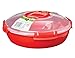 Sistema 1118 Mikrowellen-Teller rund 1,3 L, rot