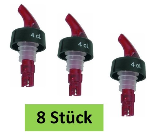 Spirituosen-Dosierer 4 cl - 8 Stück