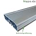 Produktbild 3,6m Aluminium Profil Anfahrschutz Antirutsch 3600x100x28 mm LKW Anhänger A-Ware