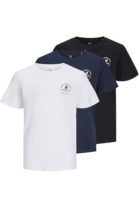 Jack & Jones Herren T-Shirt Jjbeau – Basic Mit Frontprint, Crew Neck