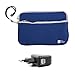 Produktbild DURAGADGET Blaue Neopren-Tasche Mit Fach+ 2 USB Netzstecker Für Tolino Shine 3 / Shine 2 HD, Vision (2, 3 HD, 4 HD) und Page eReader
