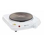 Plaque électrique 1 feu 1500W Thermostat réglable blanche BHP102