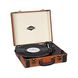 TRACCIÓN POR CORREA: El volumen se puede regular de forma gradual gracías a su regulador giratorio. Se puede colocar vinilos de tres tamaños distintos (33, 45 y 78 rpm) en el tocadiscos y van como la seda gracias a su sistema de tracción por correa.