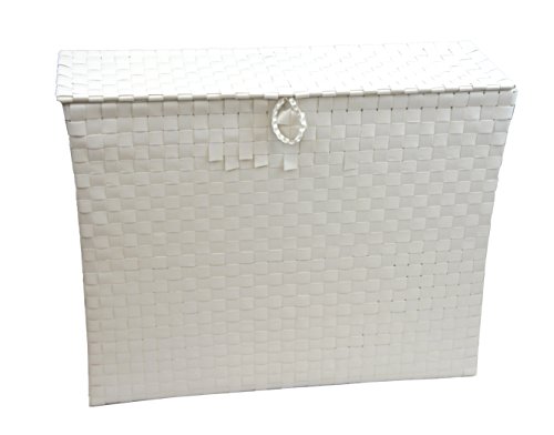 Arpan Toilet Roll Holder Bathroom Multipurpose Storage Unit Polypropylene Woven On Metal frame – White by ARPAN - 5