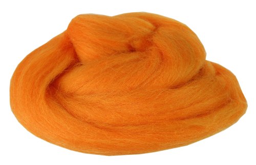 Filzwolle / Märchenwolle 25 g #19 terrakotta-orange f. Nass- u. Trockenfilzen