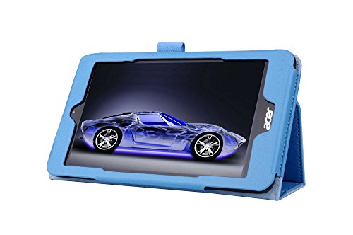Acer ICONIA ONE 7 B1-750 hülle,Mama Mouth Folding Ständer Hülle Case mit Standfunktion für Acer ICONIA ONE 7 B1-750 Tablet-PC,Hellblau - 3