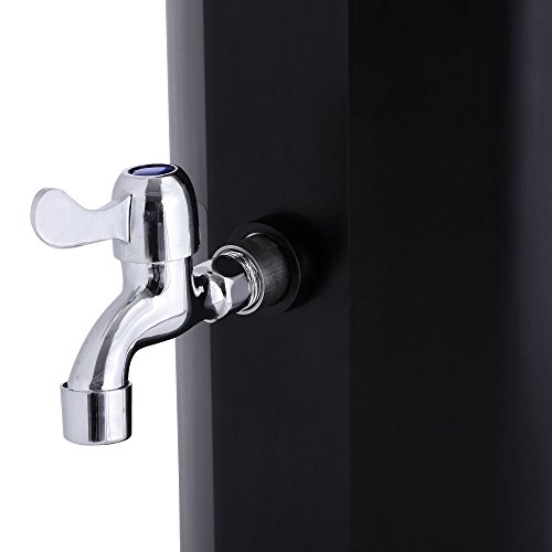 ZELSIUS Solardusche „Parkes“ Gartendusche mit Wasserhahn Pool Dusche 35 Liter Schwarz - 4