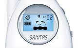 Sanitas SBY 79 Babyphone, analoges Babyphone mit strahlungsarmer und energieeffizienter Übertragung, Weiß / Grau - 5