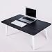 Produktbild GWF Bett-Laptop-Tabelle, Faltbare Faule Lesung, die Frühstücks-Zeitschrift-Tabelle lernt Faltbare einfache kleine Tabelle Leichtgewichtler Extra-Stärke Portable Indoor Outdoor