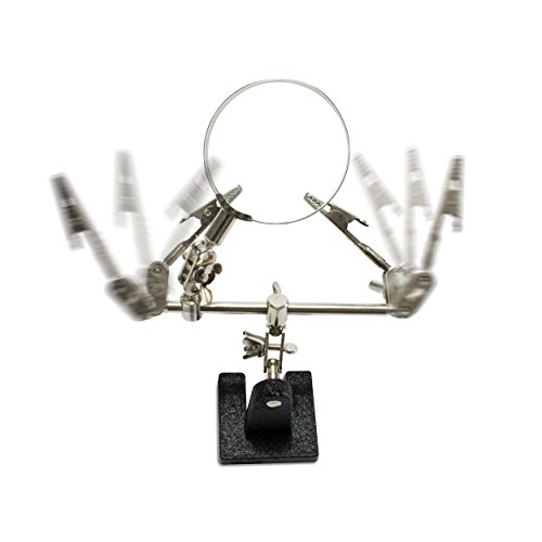 VENKON – Dritte Hand mit beweglicher Glaslupe als Löthilfe – passend zu Lötstation - 3