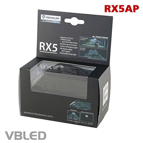 Roxim RX5A Premium LED Frontlicht / Fahrrad-Lampe / Scheinwerfer – mit 5x Leuchtmodi & Automatischer Lichtsteuerung – StVZO zugelassen - 4