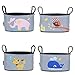 Homgaty Baby Pram Stroller Hanging Bag Multi Functions Organizer Storage Bag (Whale Pattern)