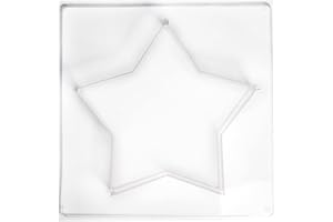 Rayher Gießform Stern, 21,5 x 21,5 cm, Tiefe 4 cm, Material PET, zum Ausgießen mit Kreativ-Beton, Schmuck-Beton, Raysin-Gießpulver, Betongießform, 36038000