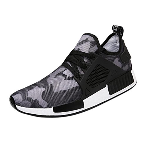 Preisvergleich Produktbild Herren Damen Absolute Herren Laufschuhe Knit Atmung saktiv arnung Wanderschuhe Turnschuhe Sneaker Große Größe Sportschuhe Laufschuhe Sneaker Leichte Sportschuhe (38, Grau)