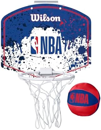 Wilson Minicanestro da Basket NBA TEAM MINI HOOP, Plastica, Rosso/Bianco/Blu (NBA)