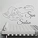 Produktbild Wuyyii 44X76 Cm Spa Salon Entspannung Frau Wandtattoo Vinyl Abnehmbare Wohnkultur Badezimmer Wasserdichte Wandaufkleber