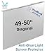 Price comparison product image 49-50 inch VizoBlueX Anti-Blue Light TV Screen Protector. Damage Protection Panel (44.3 x 26.0 inch) Filter Blocking UV & Blue Light from 380 to 495nm. Fits LCD, LED, 4K OLED & QLED HDTV Displays