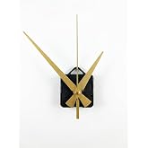 Akar Saat Mekanizması Sessiz Duvar Saat Mekanizması 16 Mm Şaft -Modern Gold akrep-yelkovan-saniye-askılı