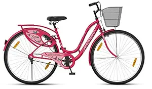 BSA Ladybird Sofia Pearl Road Bicycle For Women (Pink, 19.00 Inch Carbon Steel Frame , Wheel - 26T)