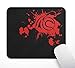 Produktbild ASHER Cooler Drachen Gaming Office Mauspad, Rutschfeste Gummi-Basis-Mousepad, Computer PC, 240×200mm, Schwarz