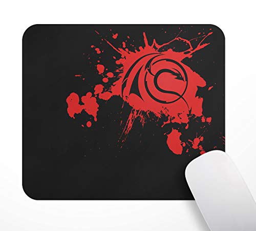 Preisvergleich Produktbild ASHER Cooler Drachen Gaming Office Mauspad, Rutschfeste Gummi-Basis-Mousepad, Computer PC, 240×200mm, Schwarz