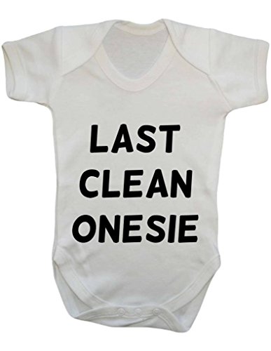 Last Clean Onesie Funny Statement Laundry Day Baby Onesie Vest