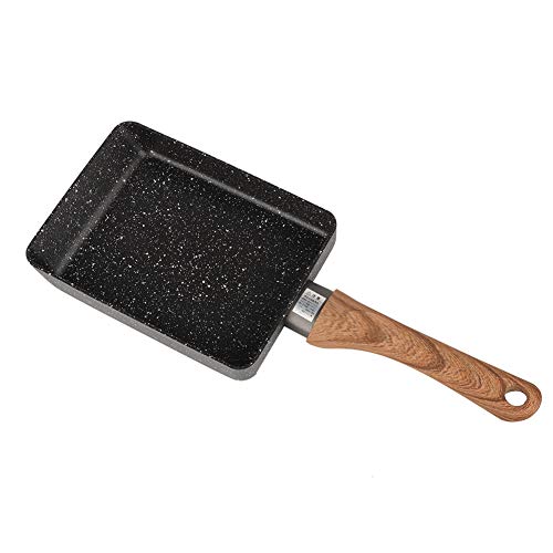 Omelette japonaise antiadhésive, petite cuisinière de cuisine avec oeuf poché et poêle à frire en aluminium