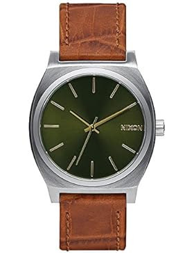 Nixon Unisex-Armbanduhr Time Teller Saddle Gator Analog Quarz Leder A0451888-00